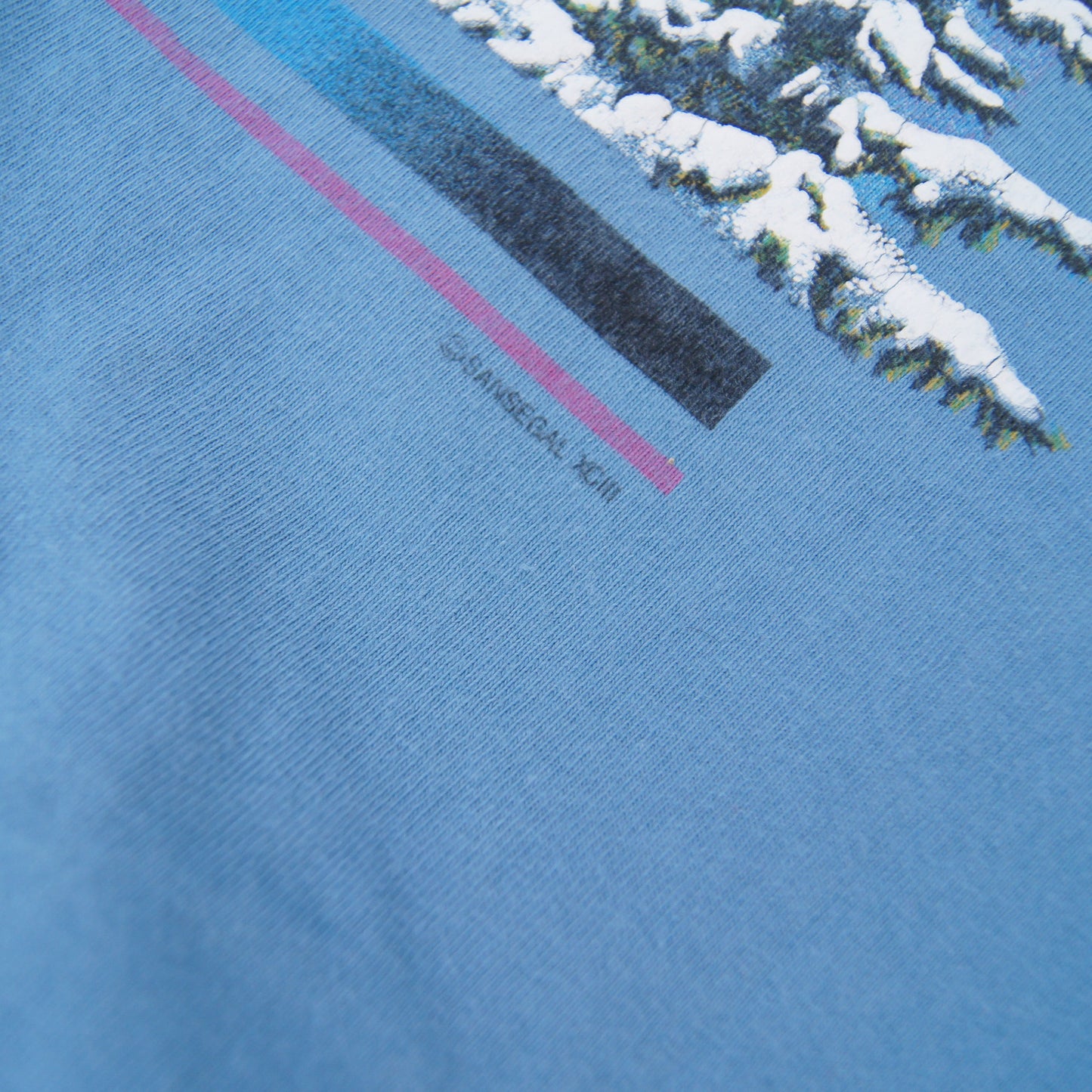 Vintage Anvil Ski Sansegal T-Shirt [M] [single stitched]