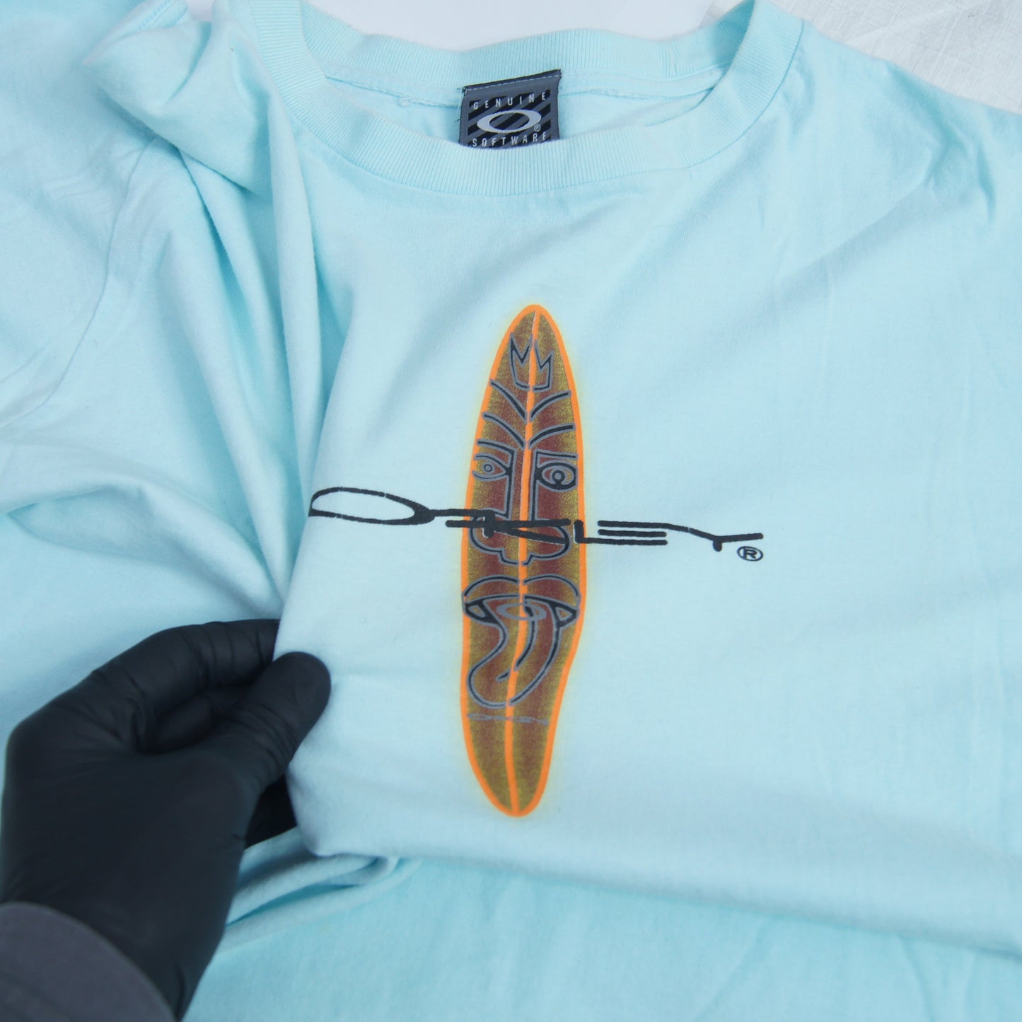 Early 2000s Oakley Software Surfboard T-Shirt [XL]